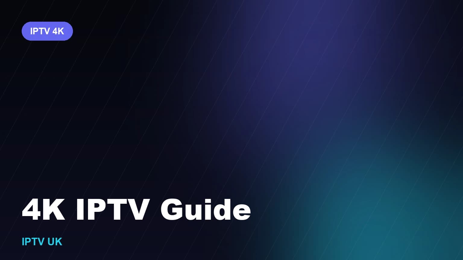 4K Ultra HD television displaying a sharp, detailed IPTV stream