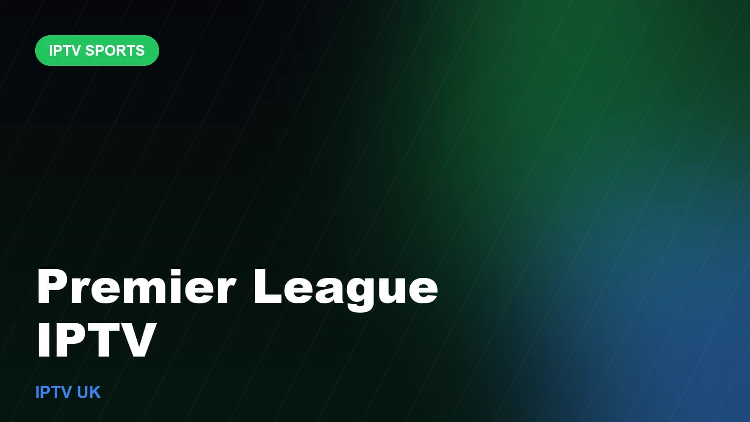 Football match streaming live on a UK Smart TV through an IPTV app