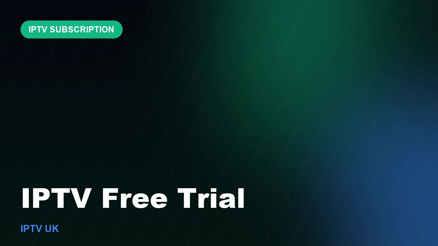 Person testing an IPTV trial account on a Smart TV before subscribing