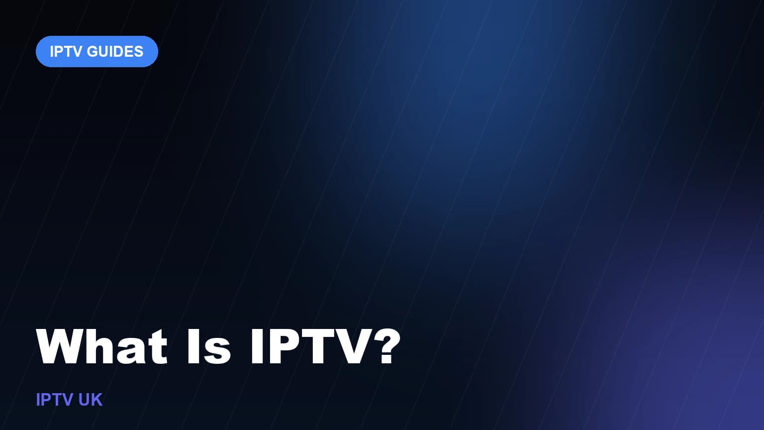 Illustration of live TV channels and on-demand content streaming through an internet connection